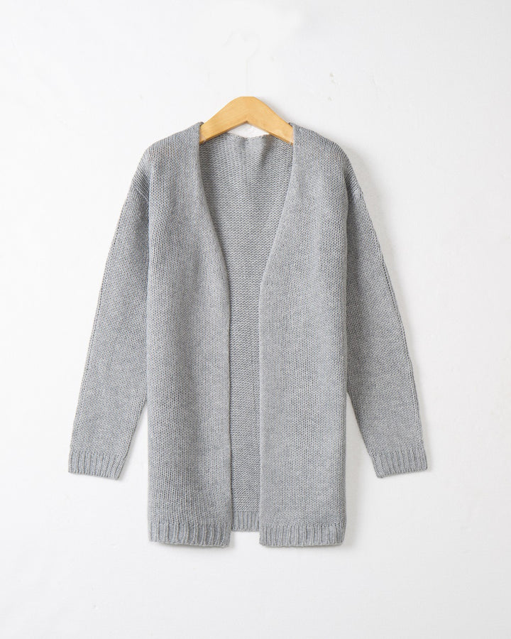 Ladies Open Knit Vest with Relaxed Fit and Pockets Lune London