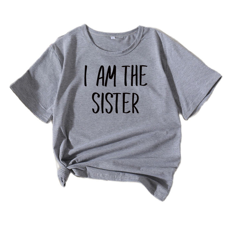 Women Leisure Sister T-shirt Statement Lune London