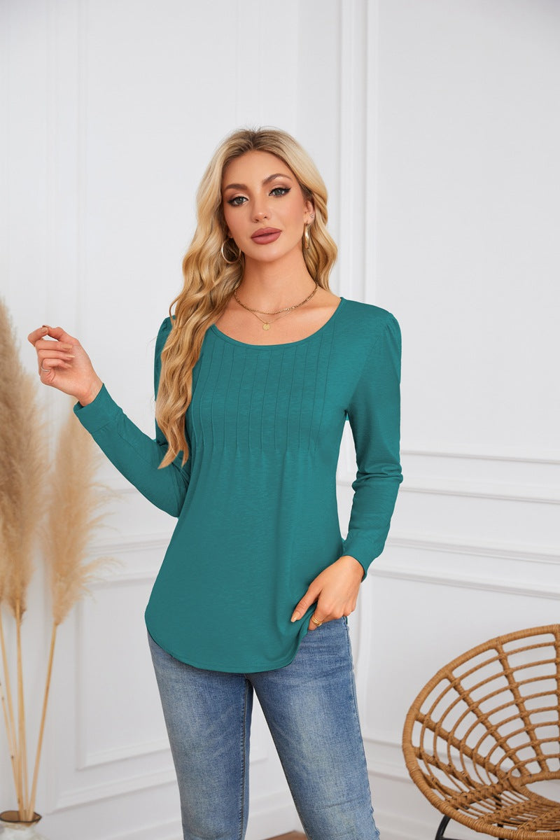 Elegant and comfortable women's blouse with ribbed structure Lune London