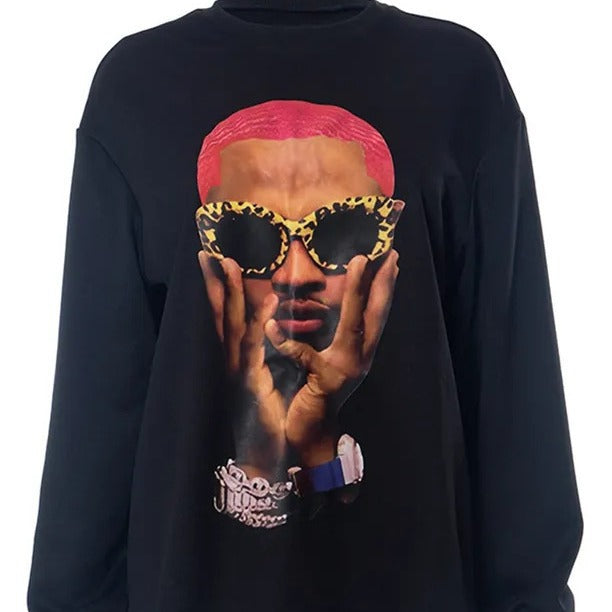 Ladies' sweatshirt with artistic print Lune London