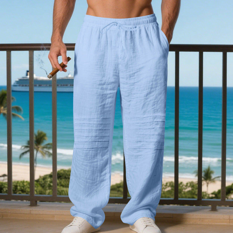 Casual beach pants for men with a relaxed style and practical pockets Lune London