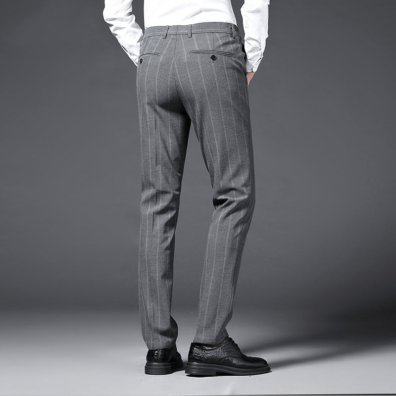 Lune London striped elegant suit pants for men