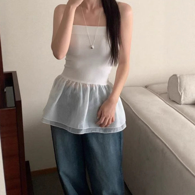 Women Strapless Top with Elegant Basque Lune London