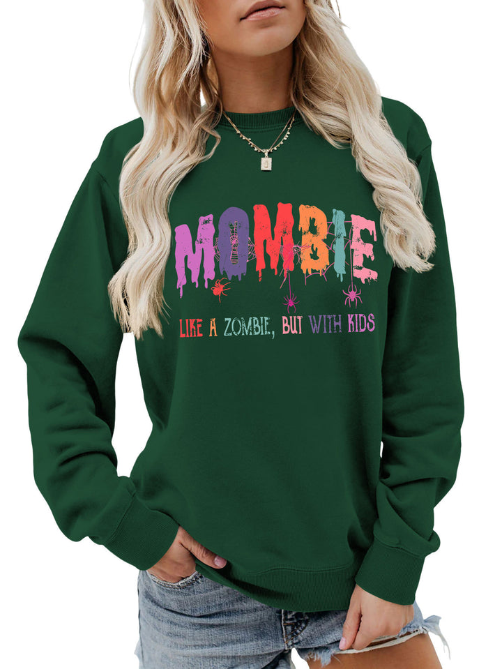 Sweat-shirt pour dames avec motif zombie créatif Chic & Stil