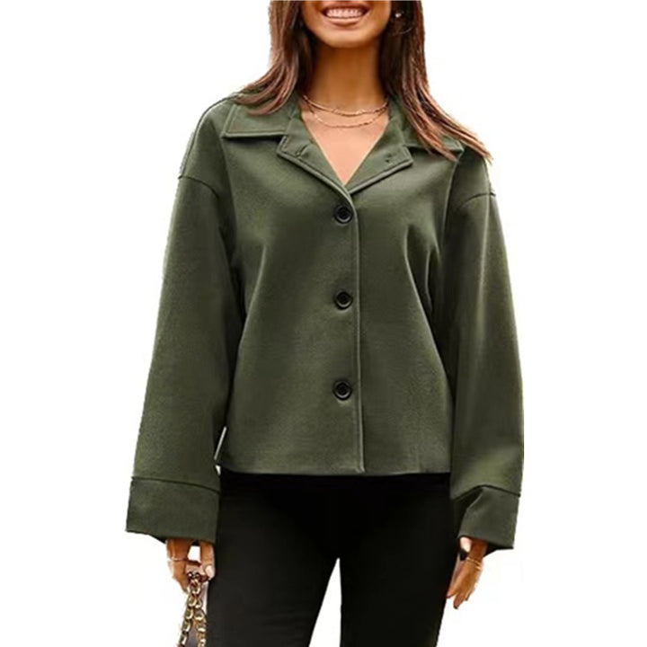 Ladies Elegant Oversized Jacket in soft textured fabric and relaxed fit Lune London