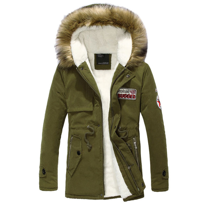 Stylish winter jacket for men with removable hood Lune London