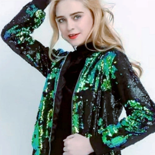 Ladies Bling Bomber Jacket Lune London