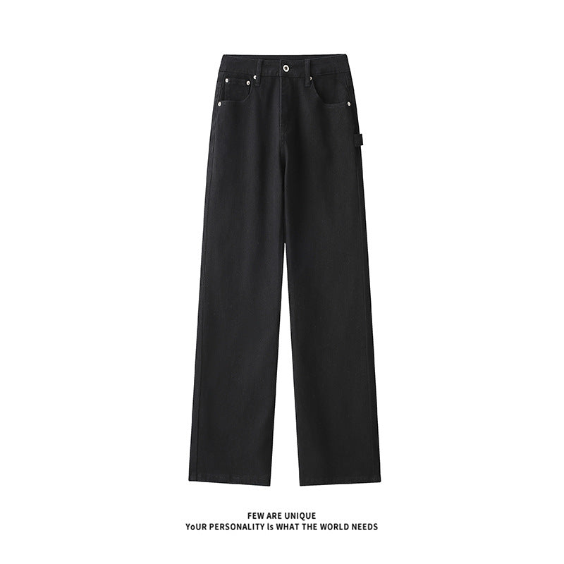 High-waisted loose fit men's jeans with practical pockets Lune London