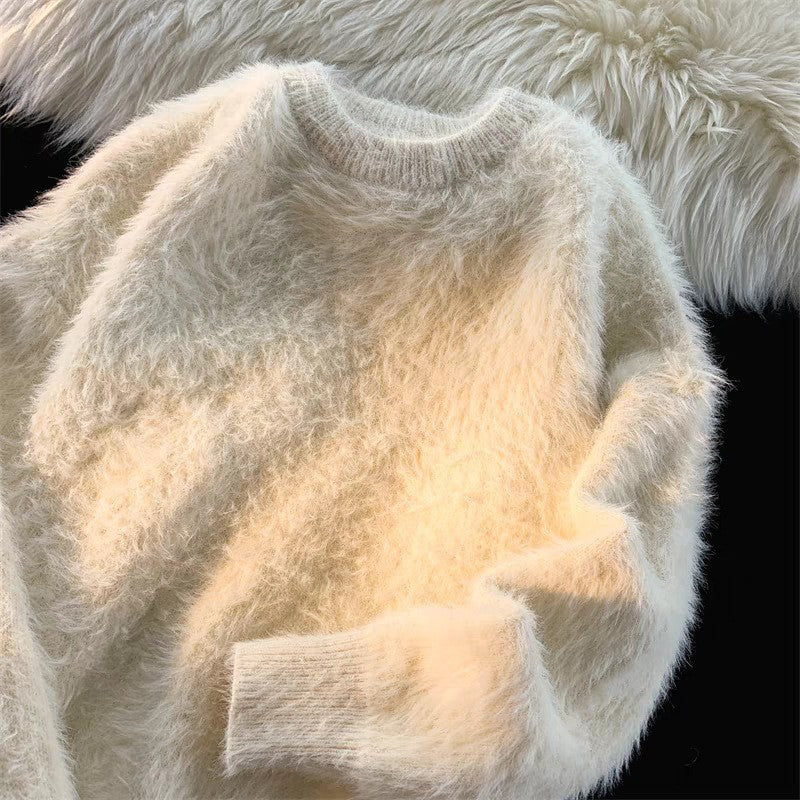 Lune London | Women Plush Round Neck Sweater