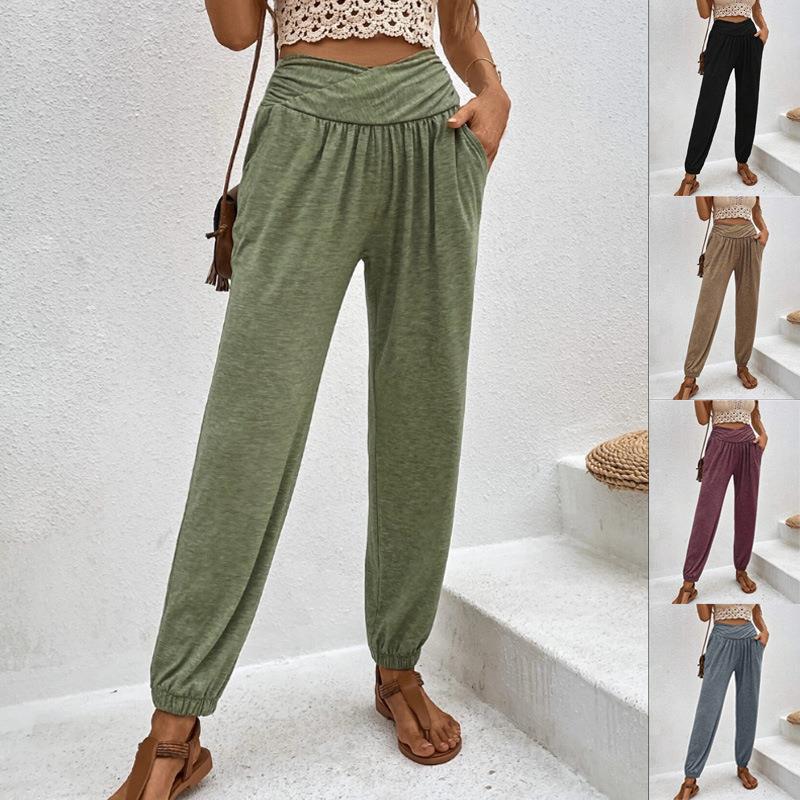 Lune London high-waisted elegant leisure pants for women with side pockets