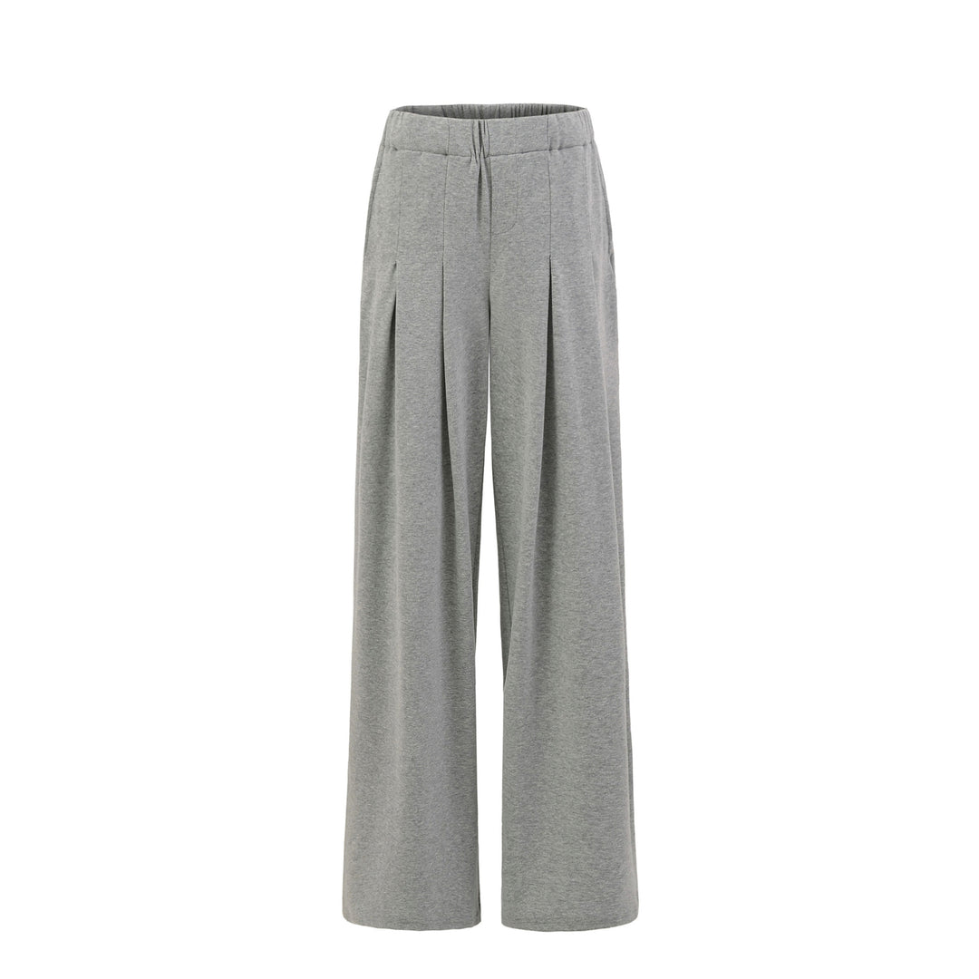 Lune London Wide Casual Trousers for Women with Pleated Waist