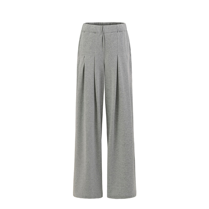 Lune London Wide Casual Trousers for Women with Pleated Waist