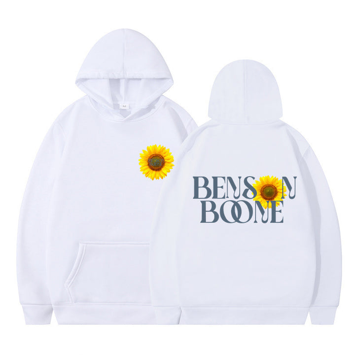 Women's hoodie with unique sunflower design and comfortable fit Lune London