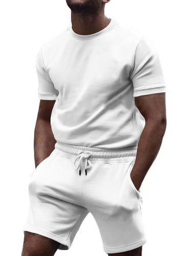 Short sleeve sports set for men with elastic waist Lune London