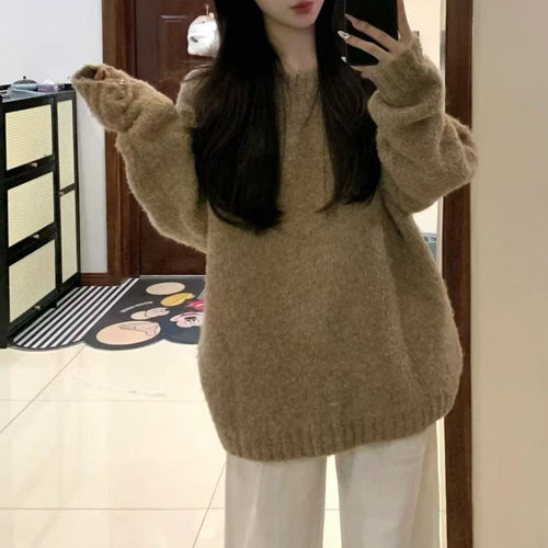 Women Oversized cozy sweater in soft material Lune London