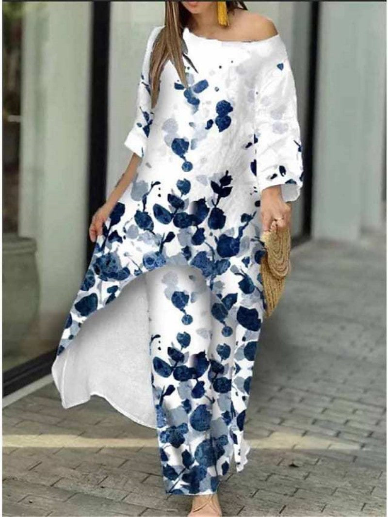 Chic and Stylish Floral Design Maxi Dress for Women