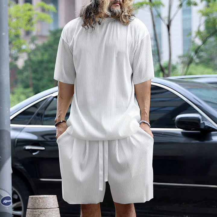 Women Casual Oversized Sweatshirt and Shorts Set Chic & Stil
