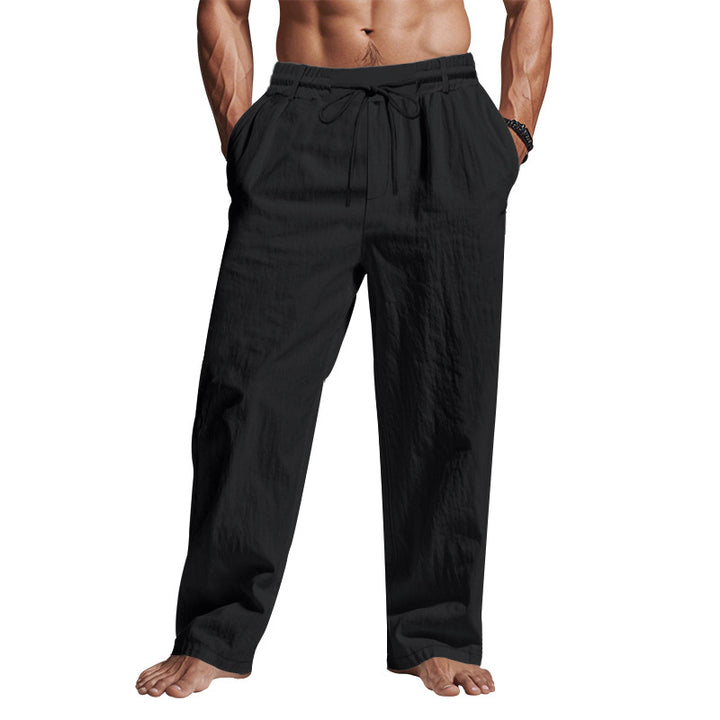 Men's casual summer pants with elastic waistband and practical side pockets Lune London