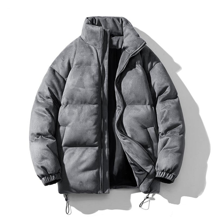 Ladies winter quilted jacket with high collar and versatile pockets Lune London