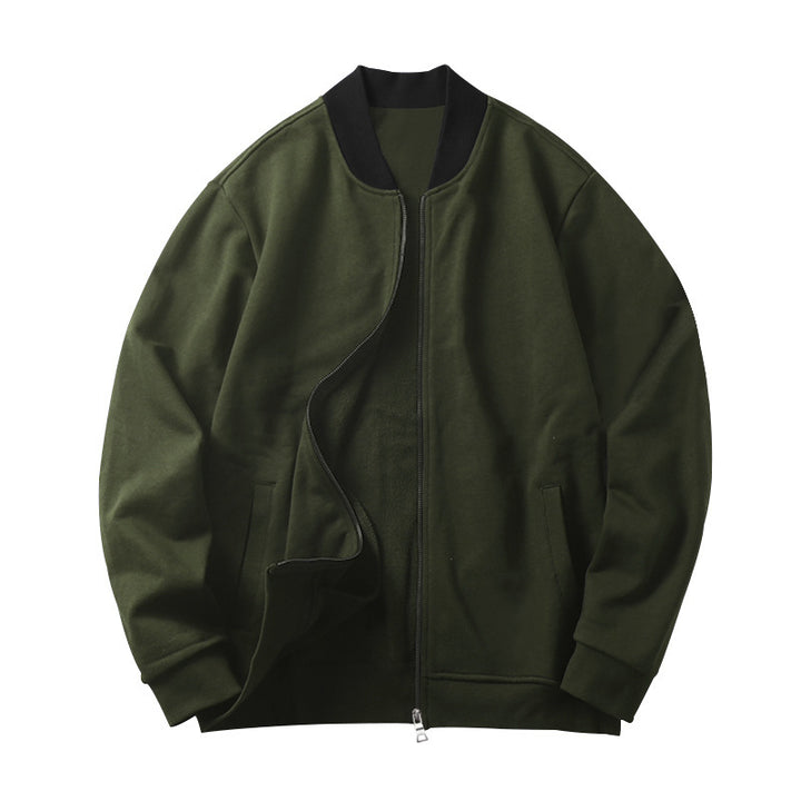 Men's sweatshirt jacket with practical zipper and side pockets Lune London