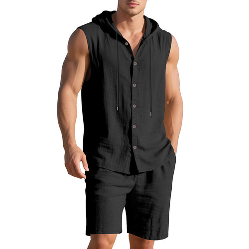 Casual hoodie t-shirt and shorts set Lune London for men