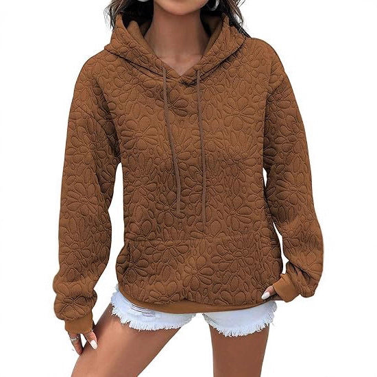 Women's comfortable hoodie with floral pattern Lune London