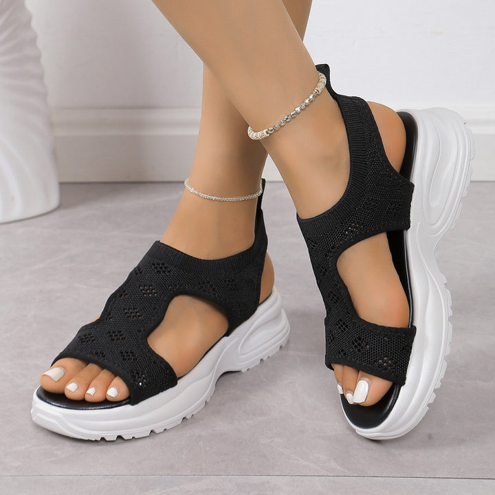 Comfortable sporty sandals for women with breathable material upper and non-slip sole Chic and Style