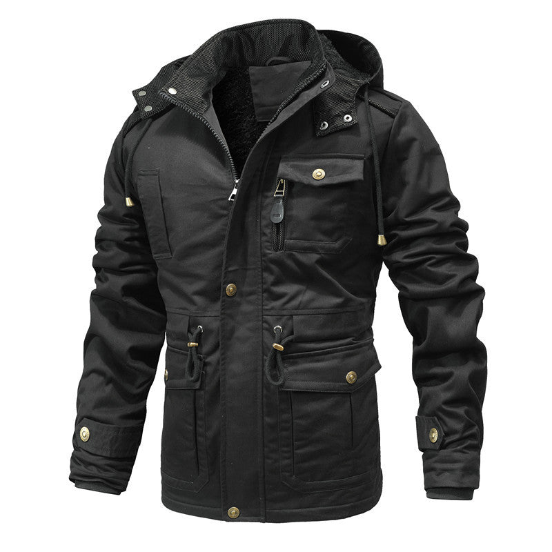 Veste d'hiver robuste pour hommes avec doublure en teddy chaude Lune London