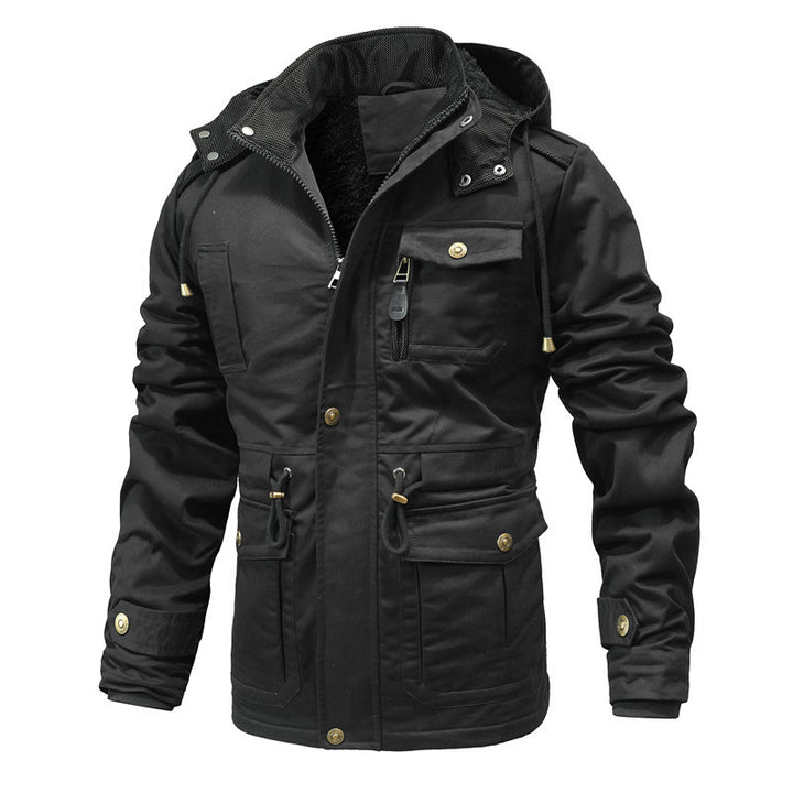 Veste d'hiver robuste pour hommes avec doublure en teddy chaude Lune London