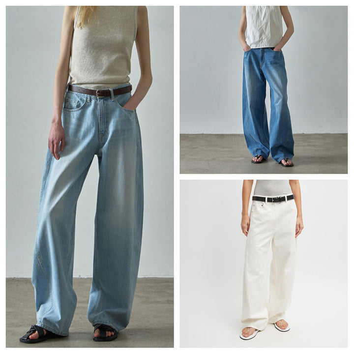 Wide jeans for women with a high waist and a relaxed fit Lune London