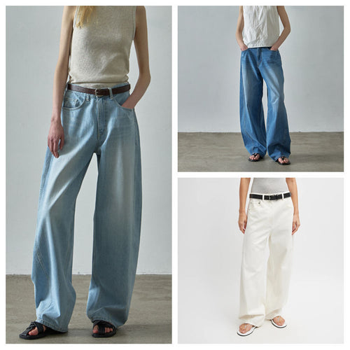 Wide jeans for women with a high waist and a relaxed fit Lune London