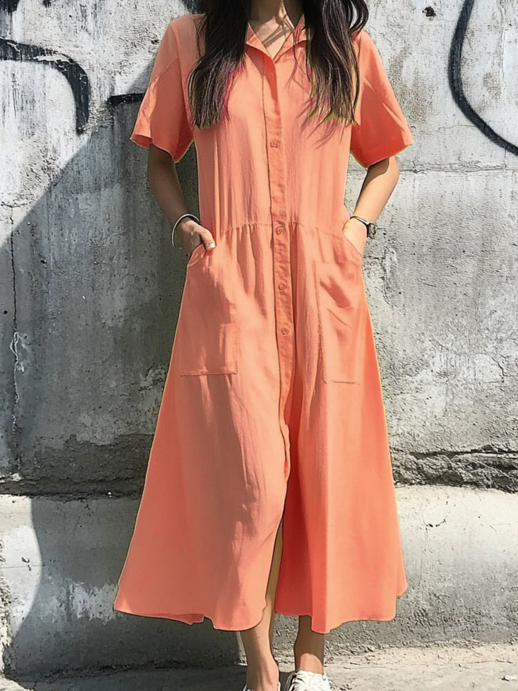 Lune London Button Midi Dress for Ladies