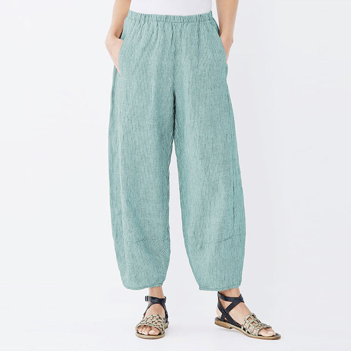 Lune London High Waist Striped Airy Pants for Ladies