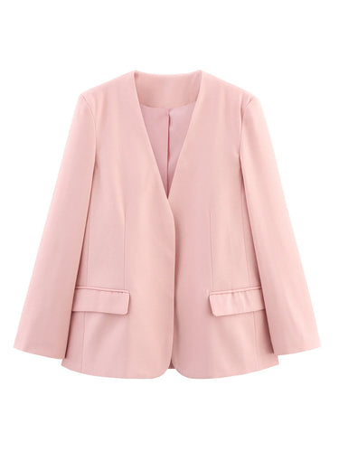 Trendy women's blazer without closure with elegant silhouette Lune London