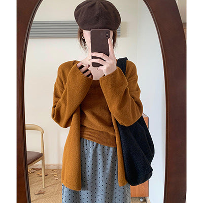 Cardigan tricot décontracté pour femmes avec manches ouvertes et coupe confortable Chic & Stil