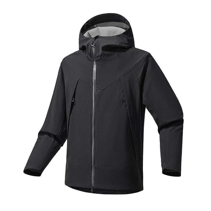 Functional jacket for women with waterproof properties and adjustable hood Lune London