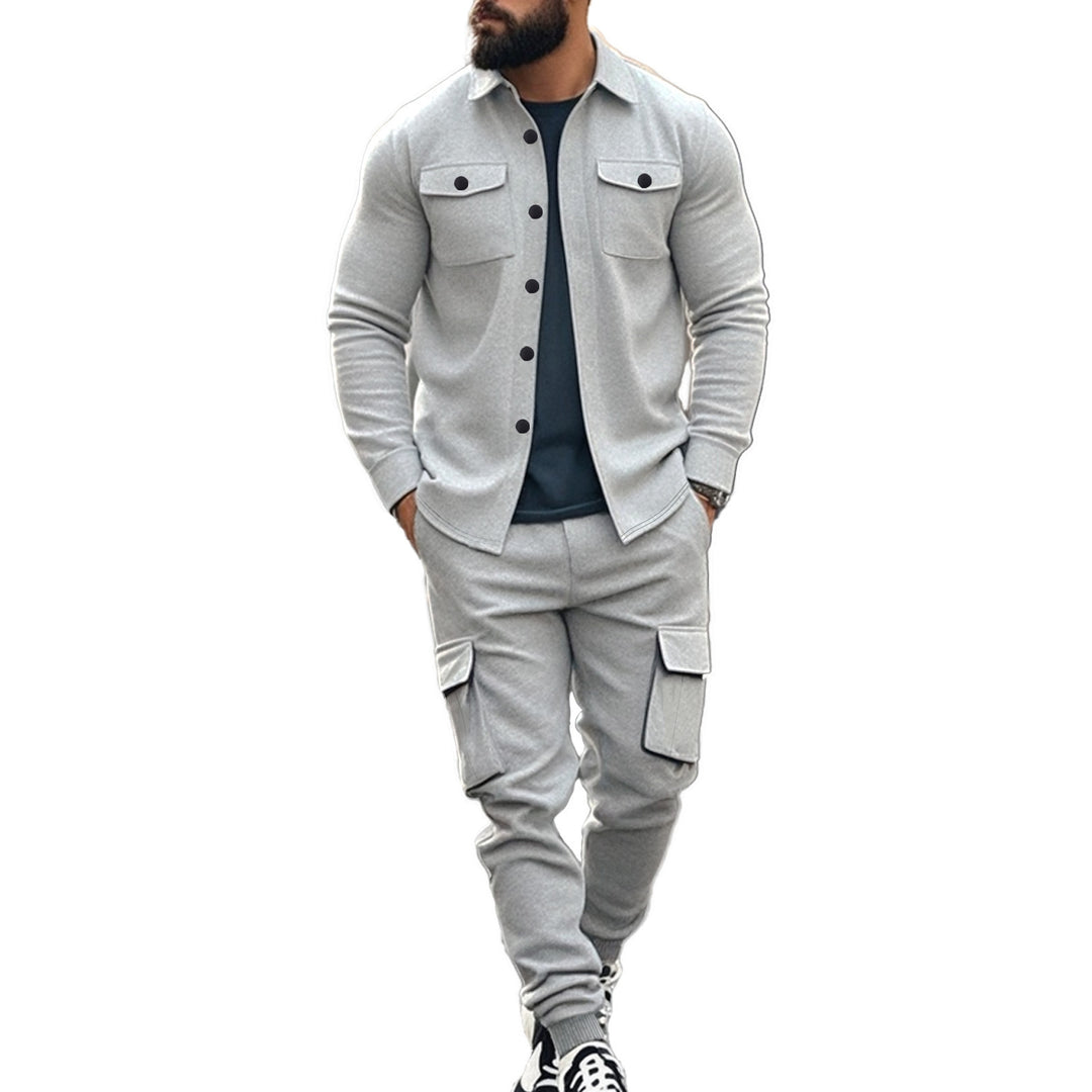 Men's Cargo Shirt and Jogging Pants Set Lune London
