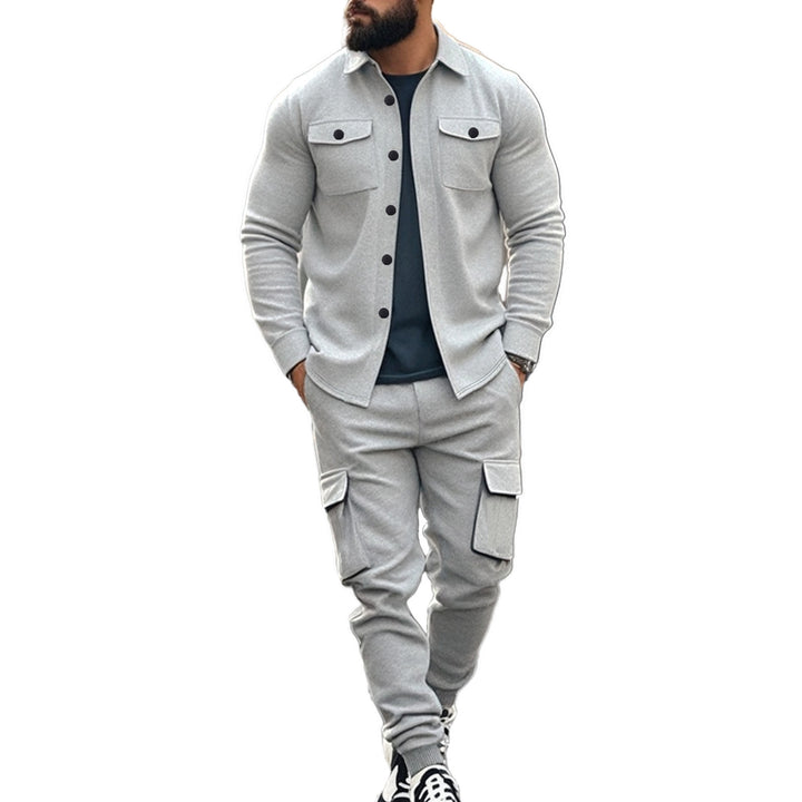 Men's Cargo Shirt and Jogging Pants Set Lune London