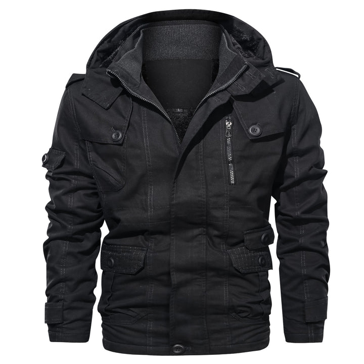 Stylish outdoor jacket for men with multifunctional pockets and thermal inner lining Lune London