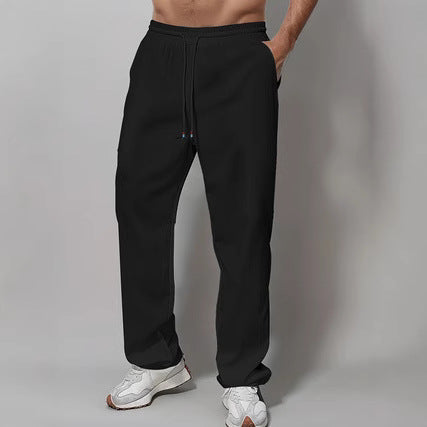 Men's Sporty Relaxed Fit Jogging Pants with Elastic Waistband and Side Pockets Chic & Stil