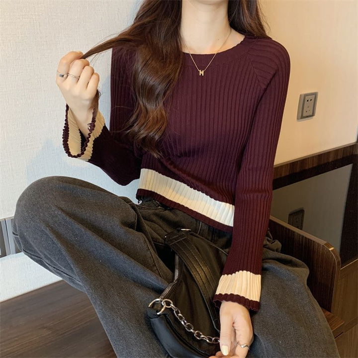 Pull en tricot côtelé à la mode pour femmes avec coupe décontractée Chic & Stil