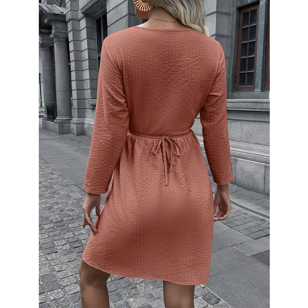 Casual dress for women with adjustable belt and 3/4 sleeves Lune London