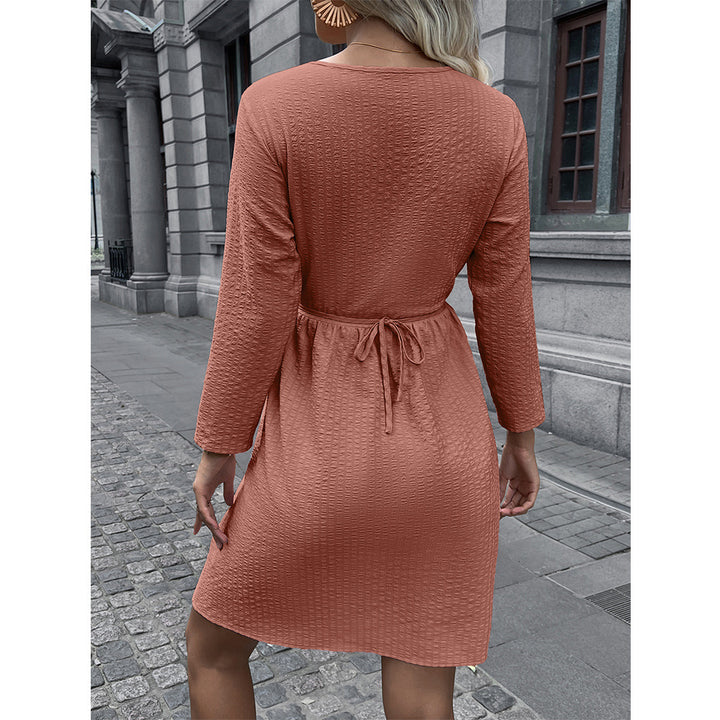 Casual dress for women with adjustable belt and 3/4 sleeves Lune London