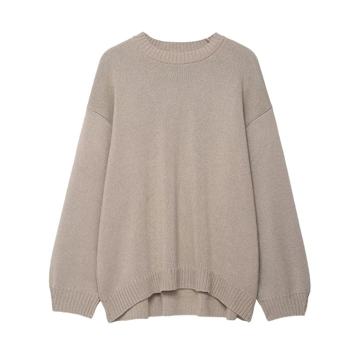 Women elegant casual knit sweater with wide sleeves Lune London
