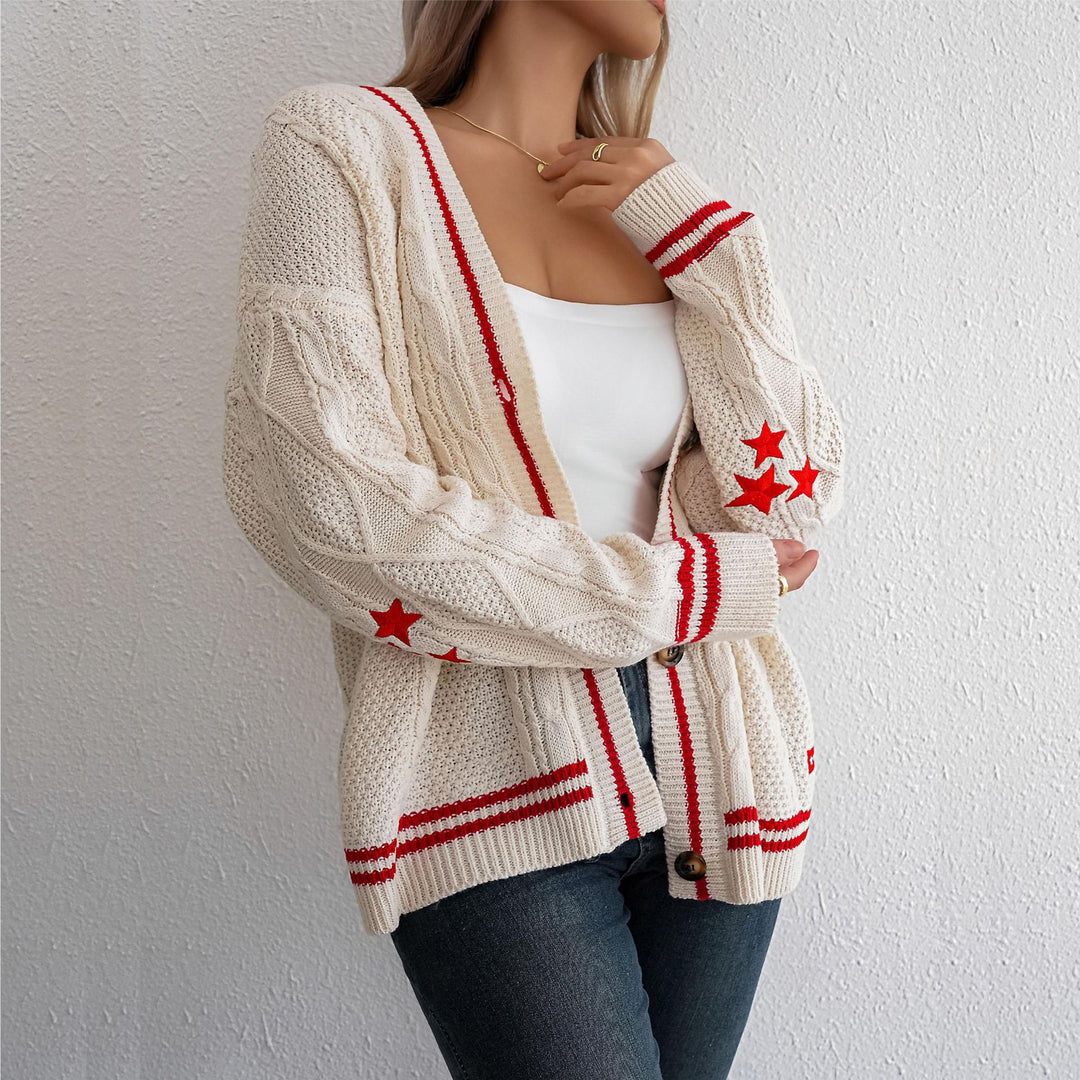 Lady cardigan with twisted pattern Lune London