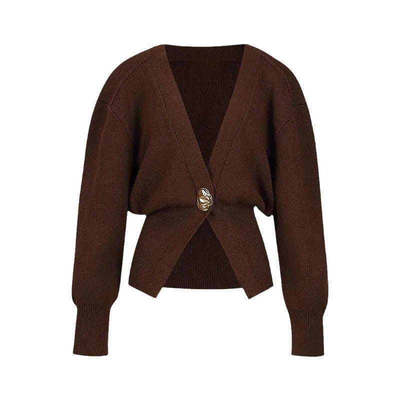 Cardigan féminin à la mode avec fermeture élégante Chic & Stil