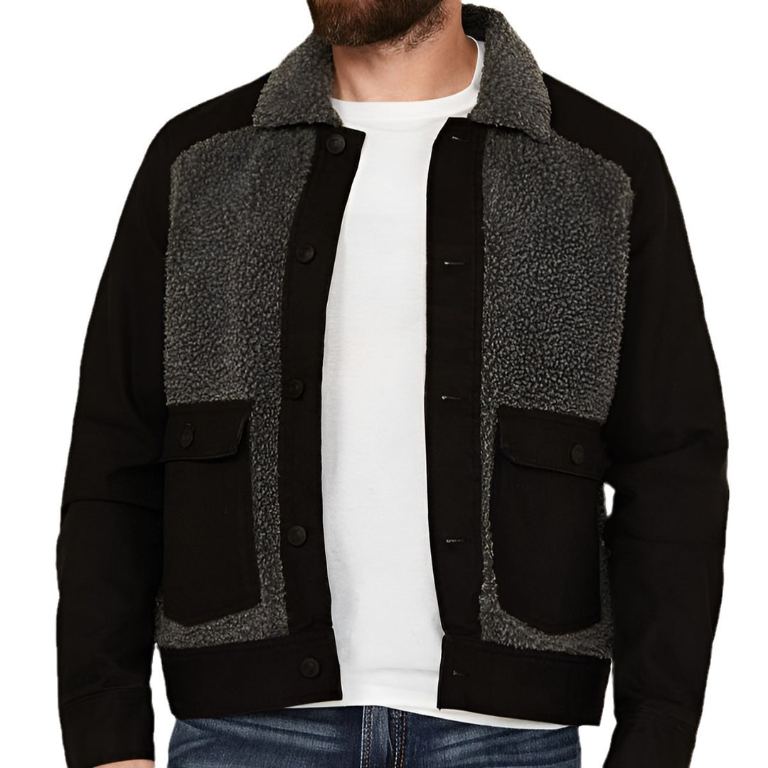 Warm fleece jacket for men with practical pockets and soft collar Lune London