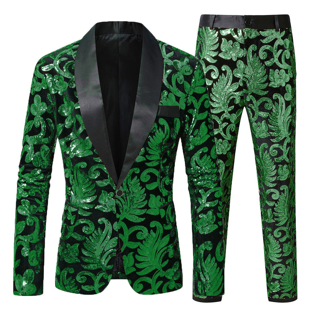 Men's Glamorous Sequin Suit Set Lune London