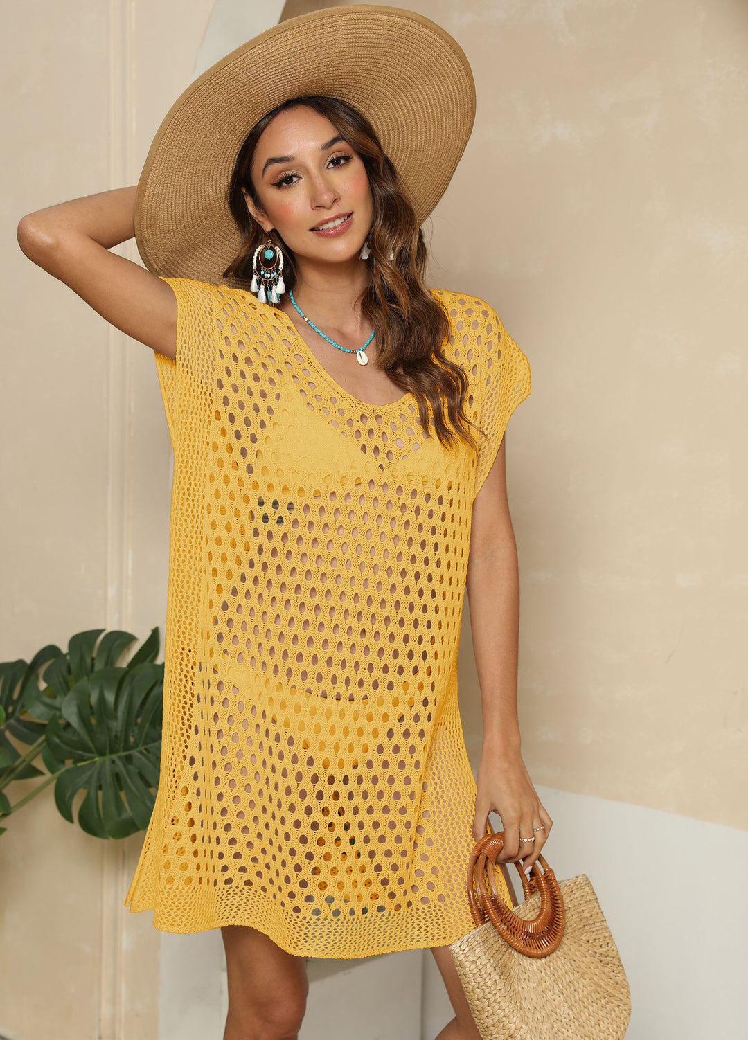 Lune London Open Knit Beach Dress for Women