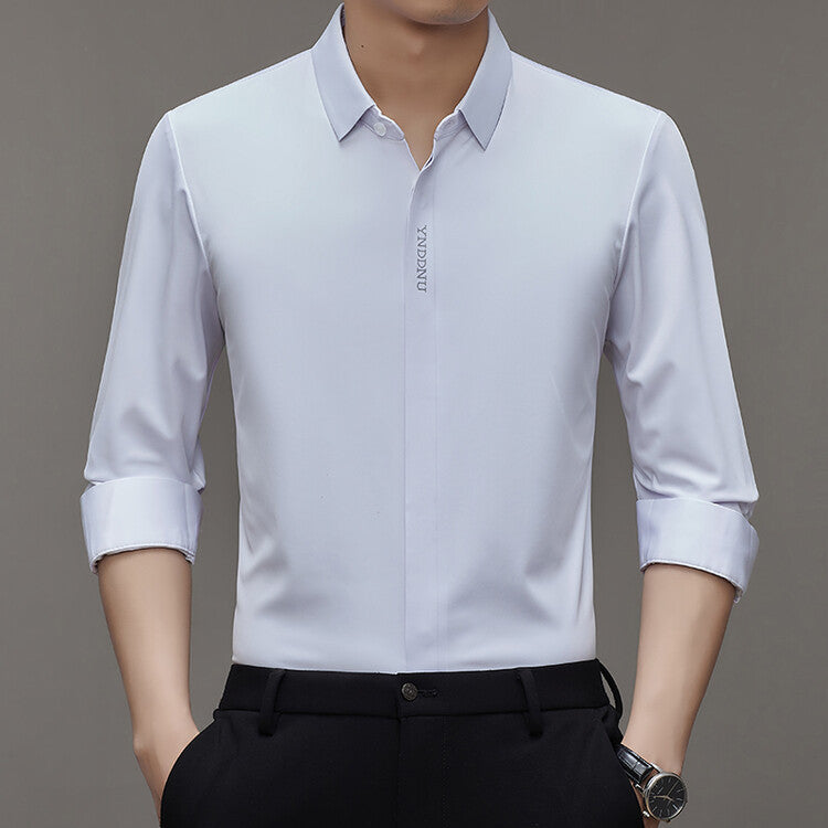 Trendy long-sleeve shirt for men with innovative moisture management Lune London